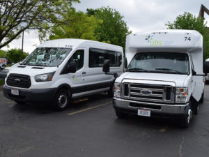 Two UDS transportation vans